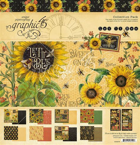Graphic 45 - ATC Tag Card Set Tutorial - G45 Card Kit Vol 03 2022 - Let it BeeSHOP KITS: https://g45papers.com/product-category/graphic-45-products/club-g45-category/Busy...